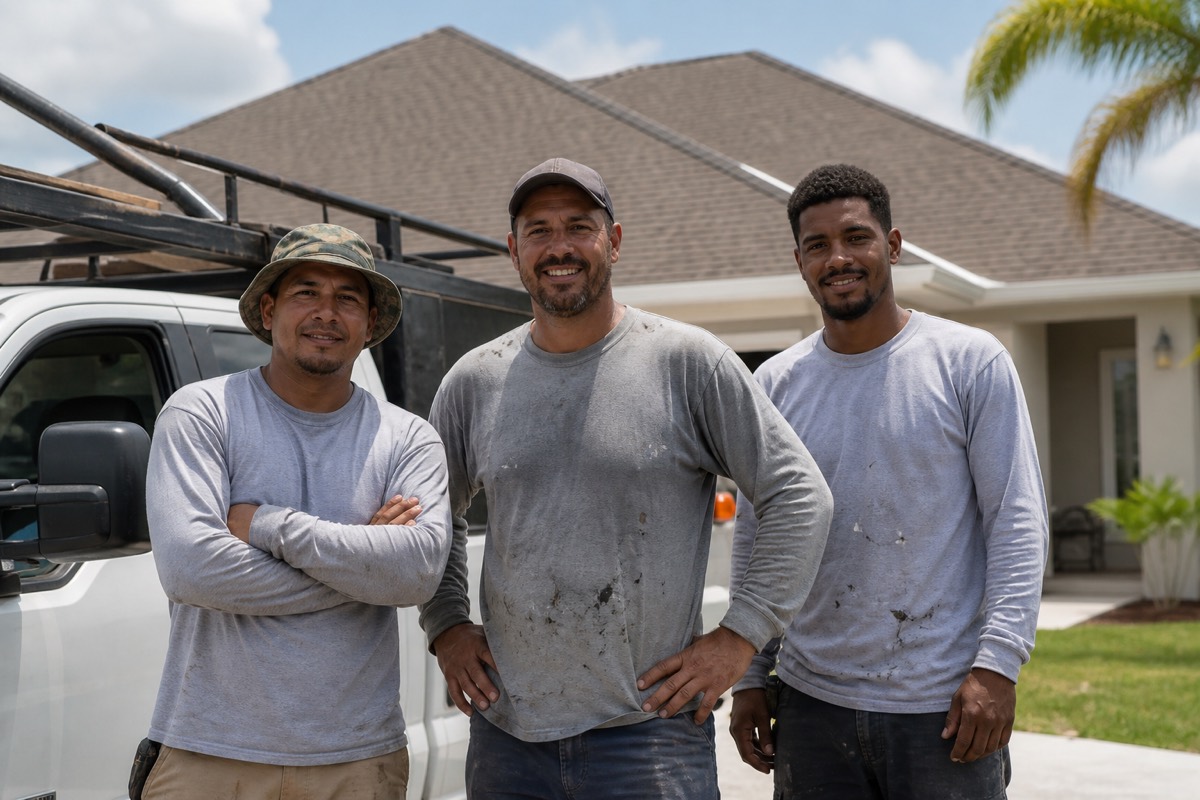 The Coastal Elevation Roofing Corp crew